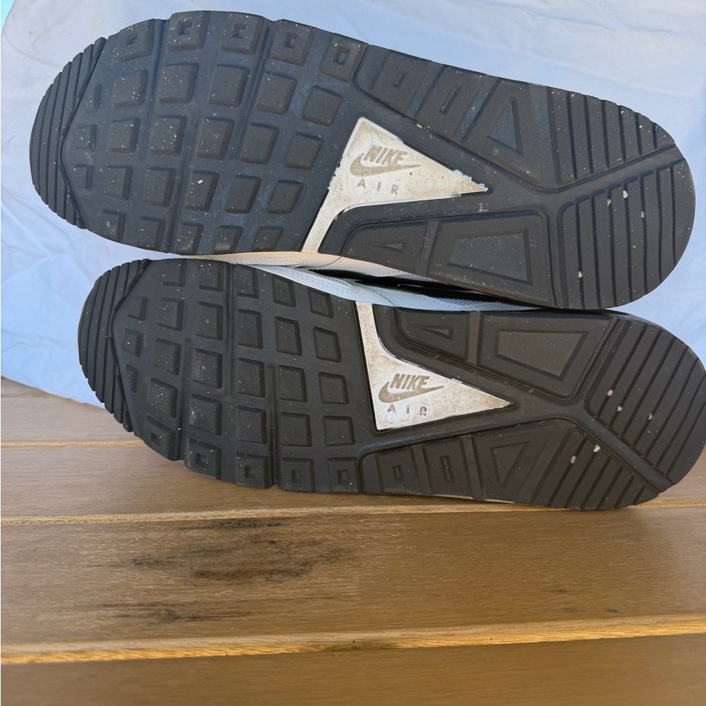 Nike Air Black and Gray Sole Sneakers
